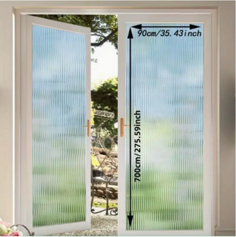 Decoratief| Premium |Statisch | Ribbelglas