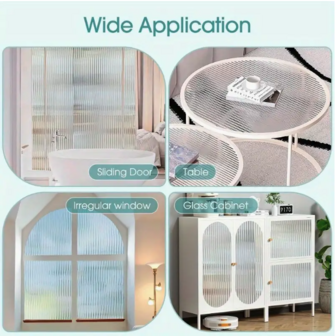 Decoratief| Premium |Statisch | Ribbelglas