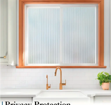 Decoratief| Premium |Statisch | Ribbelglas | Mat