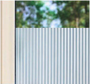 Decoratief| Premium |Statisch | Ribbelglas | Mat