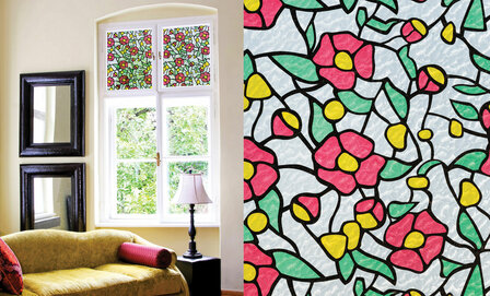 Glas in lood Bloemen | Premium | 1