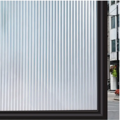 Decoratief| Premium |Statisch | Ribbelglas | Mat