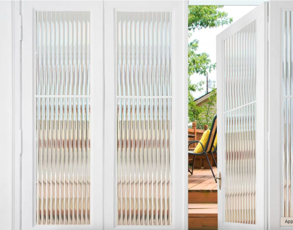 Decoratief| Premium |Statisch | Ribbelglas