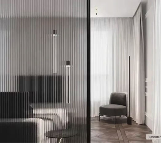 Decoratief| Premium |Statisch | Ribbelglas