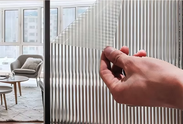 Decoratief| Premium |Statisch | Ribbelglas