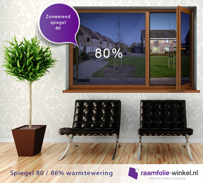 wraak Naar Vernederen Spiegel 80 | Interieur | breedformaat 122 cm / 152 cm / 172 cm - raamfolie -winkel