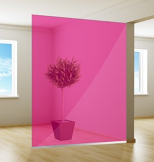 Gekleurde Raamfolie | Transparant| Pink